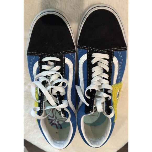 VANS X SPONGEBOB OLD SKOOL BLACK & BLUE SHOES SIZE US MEN 9.5 WOMEN 11 - Picture 4 of 5